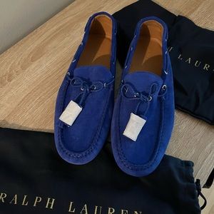 Brand. Ew, never worn Cobalt Blue Loafers from Ralph Lauren. Size 11.